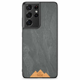 Samsung S9 Black Frame Phone Case Mountain Stone