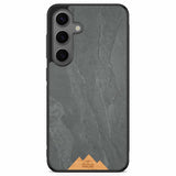 Samsung S10 Black Frame Phone Case Mountain Stone