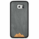 Huawei P20 Lite Black Frame Phone Case Mountain Stone