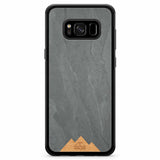 Huawei P30 Lite Black Frame Phone Case Mountain Stone