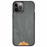 Samsung S10 Edge Black Frame Phone Case Mountain Stone