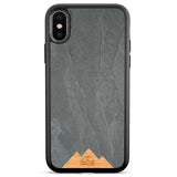 iPhone 7 black frame phone case  Mountain Stone